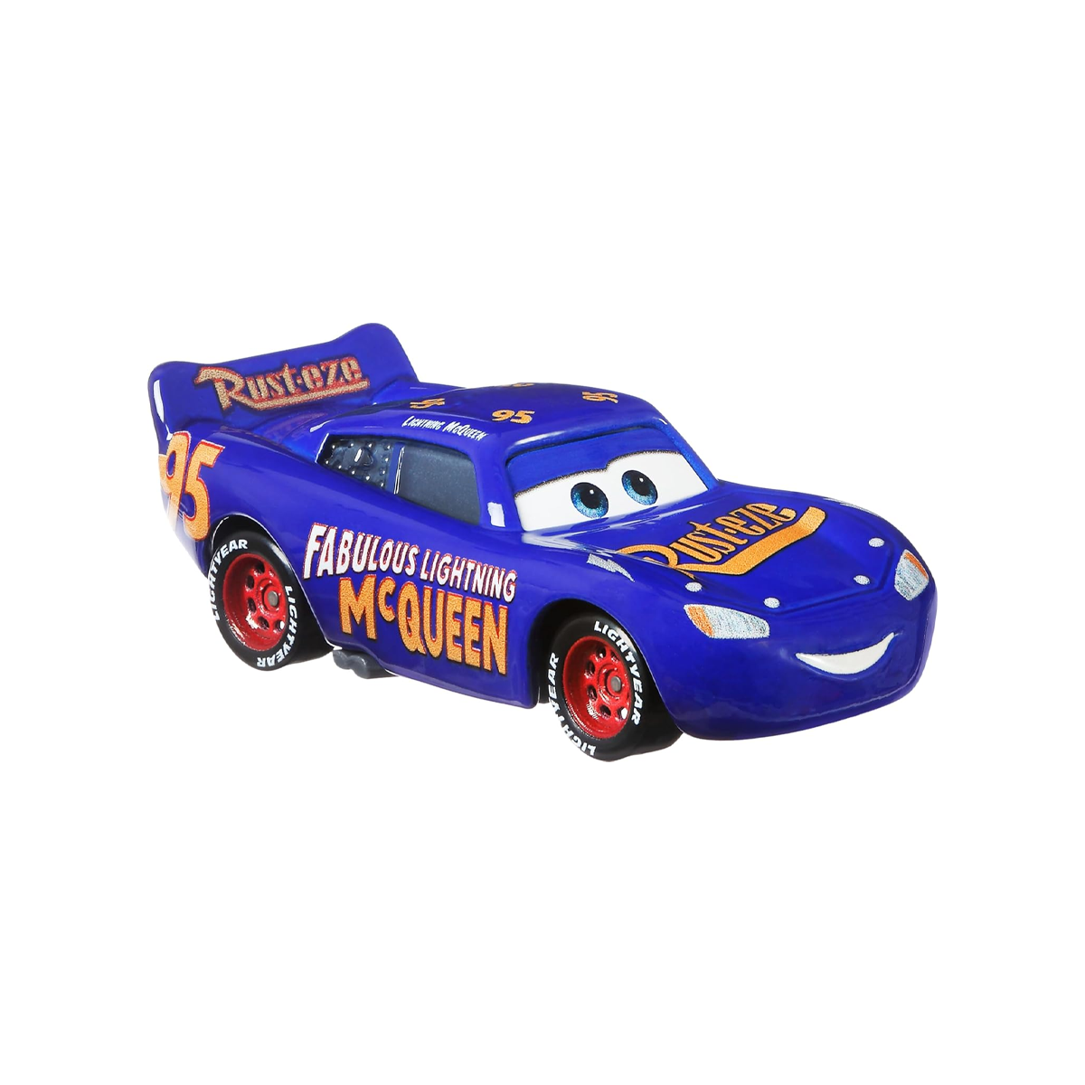 Disney Pixar Cars Fabulous Lightning McQueen, Die-Cast Metal Toy Car, Authentic Character Vehicles, Cars Movies, Disney+ Cars on the Road, Kids Push-Around Play