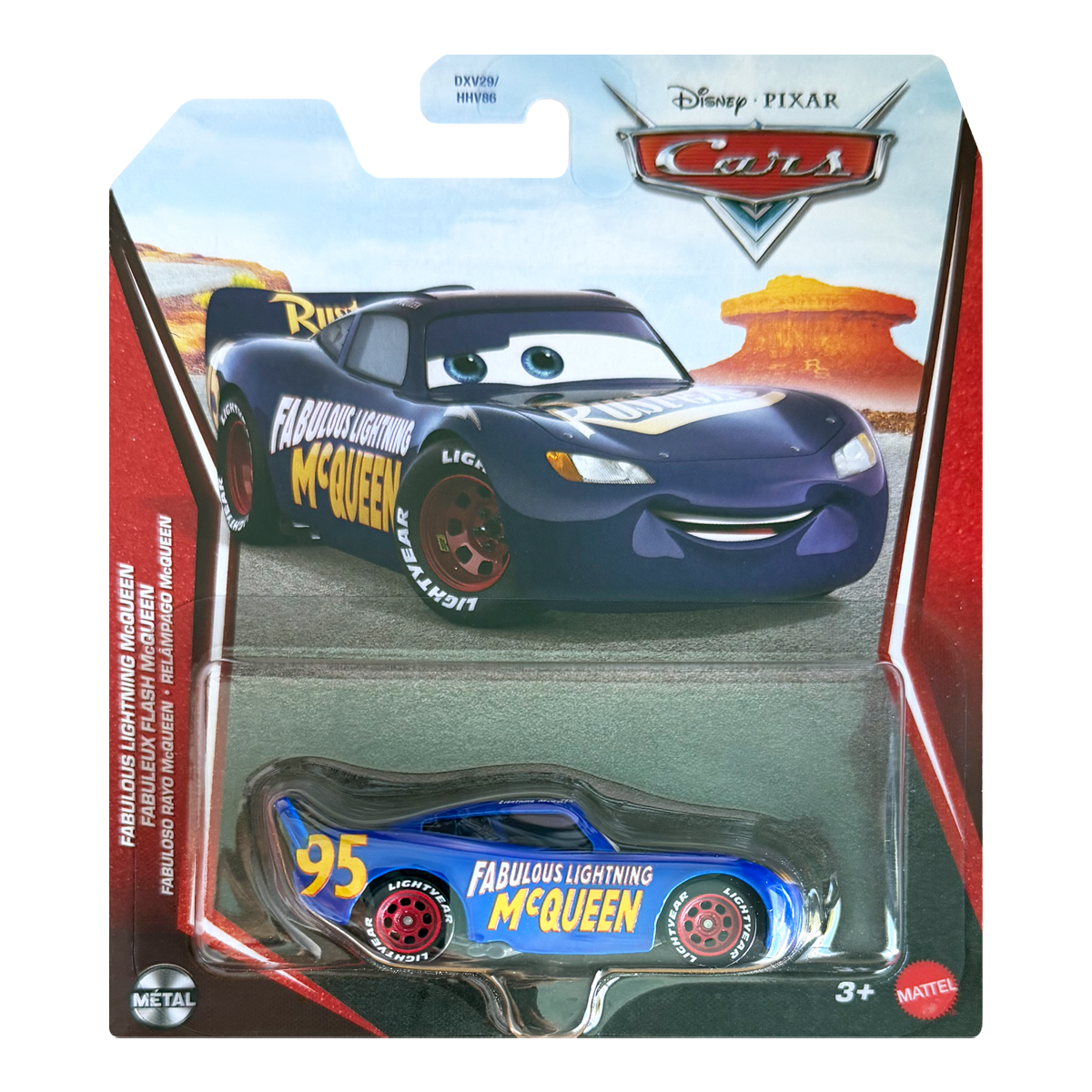 Disney Pixar Cars 20th Anniversary Fabulous Lightning McQueen 2026 Race To Celebrate, Die-Cast Metal Toy Car, Authentic Character Vehicles, Cars Movies, Disney+ Cars on the Road, Kids Push-Around Play