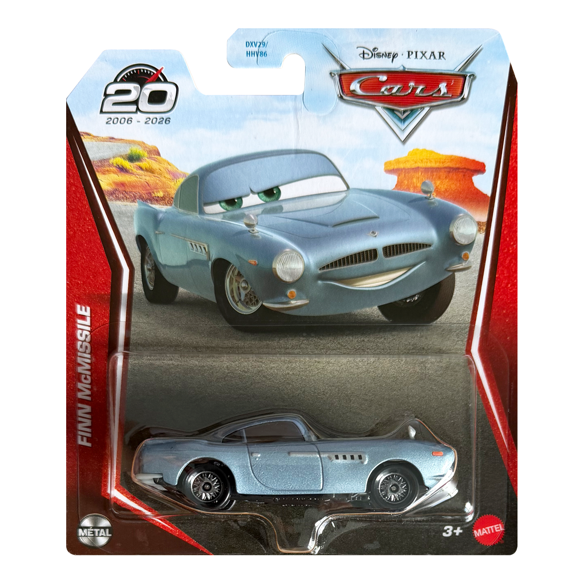 Disney Pixar Cars Finn McMissile 20th Anniversary 2026, Die-Cast Metal Toy Car, Authentic Character Vehicles, Cars Movies, Disney+ Cars on the Road, Kids Push-Around Play