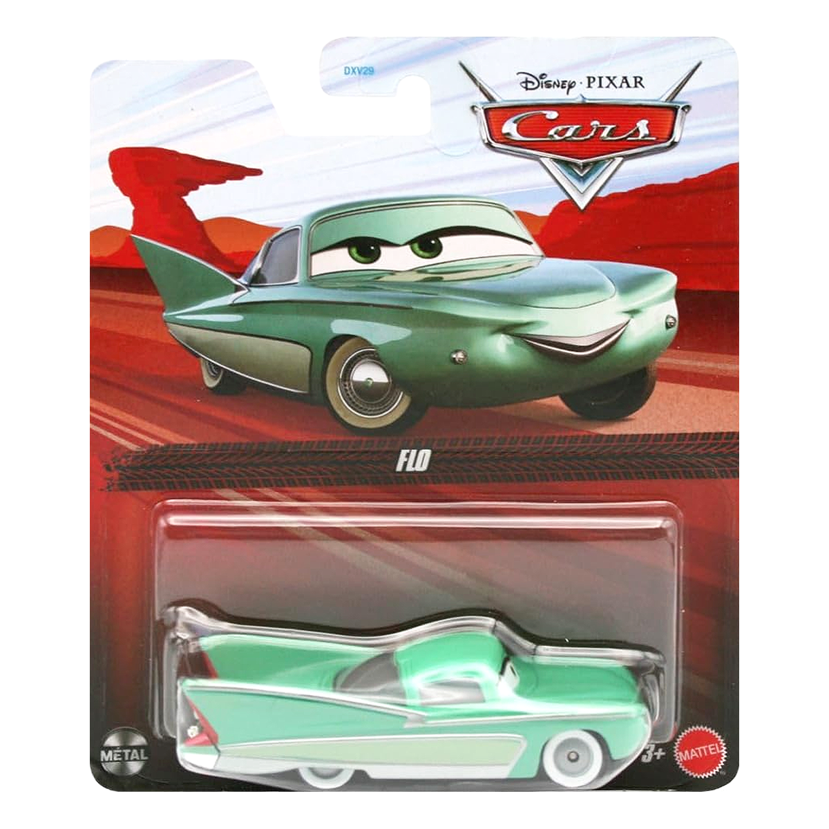 Disney Pixar Cars Flo, Die-Cast Metal Toy Car, Authentic Character Vehicles, Cars Movies, Disney+ Cars on the Road, Kids Push-Around Play