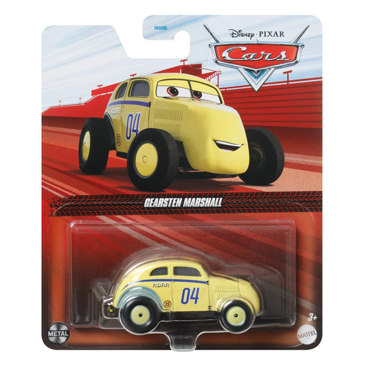 Disney Pixar Cars Gearsten Marshall, Die-Cast Metal Toy Car, Authentic Character Vehicles, Cars Movies, Disney+ Cars on the Road, Kids Push-Around Play