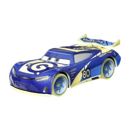Disney Pixar Cars Glow Racers Dan Carcia, Toy Car, Authentic Character Vehicles, Cars Movies, Disney+ Cars on the Road, Kids Push-Around Play, Glow in the Dark