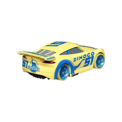 Disney Pixar Cars Glow Racers Dinoco Cruz Ramirez, Toy Car, Authentic Character Vehicles, Cars Movies, Disney+ Cars on the Road, Kids Push-Around Play, Glow in the Dark