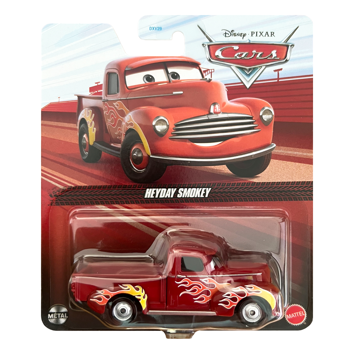 Disney Pixar Cars Hot Rod Heyday Smokey, Die-Cast Metal Toy Car, Authentic Character Vehicles, Cars Movies, Disney+ Cars on the Road, Kids Push-Around Play