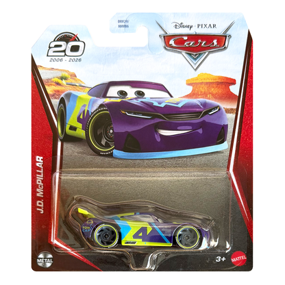 Disney Pixar Cars JD McPillar 20th Anniversary, Die-Cast Metal Toy Car, Authentic Character Vehicles, Cars Movies, Disney+ Cars on the Road, Kids Push-Around Play