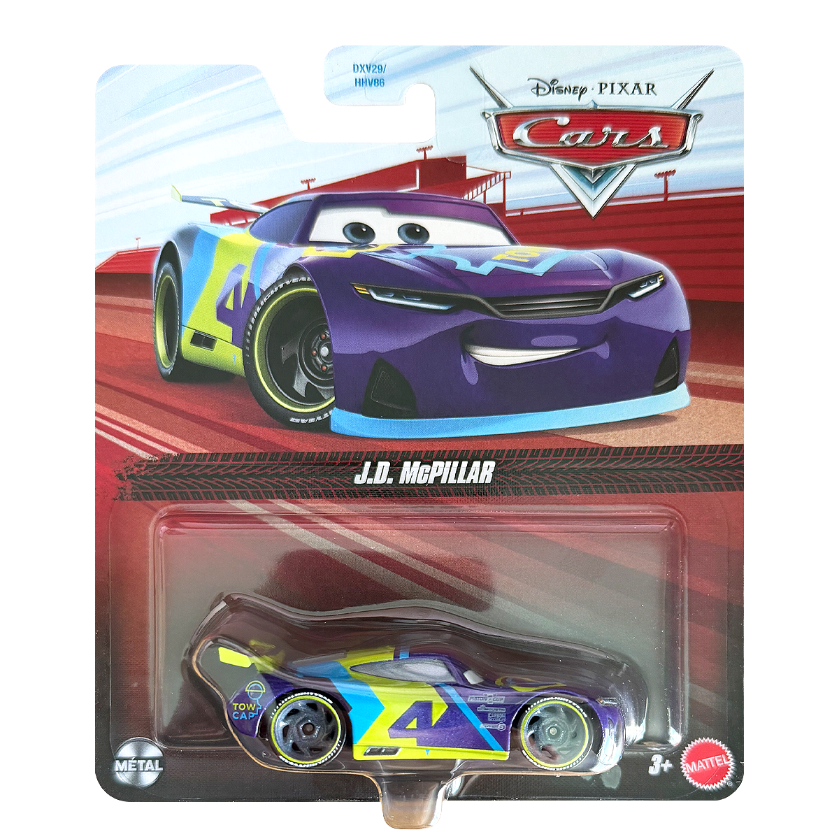 Disney Pixar Cars JD McPillar, Die-Cast Metal Toy Car, Authentic Character Vehicles, Cars Movies, Disney+ Cars on the Road, Kids Push-Around Play