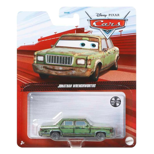 Disney Pixar Cars Jonathan Wrenchworths, Die-Cast Metal Toy Car, Authentic Character Vehicles, Cars Movies, Disney+ Cars on the Road, Kids Push-Around Play