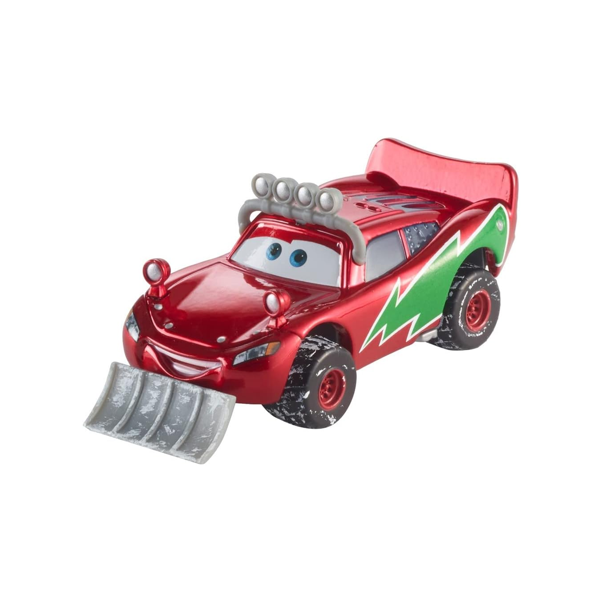 Disney Pixar Cars Holiday Lightning McQueen Christmas Wintertime Cruisers, Die-Cast Metal Toy Car, Authentic Character Vehicles, Cars Movies, Disney+ Cars on the Road, Kids Push-Around Play