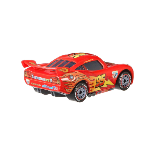 Disney Pixar Cars Lightning McQueen with Racing Wheels, Die-Cast Metal Toy Car, Authentic Character Vehicles, Cars Movies, Disney+ Cars on the Road, Kids Push-Around Play