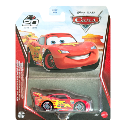 Disney Pixar Cars Lightning McQueen with Racing Wheels 20th Anniversary 2026 Racing To Celebrate, Die-Cast Metal Toy Car, Authentic Character Vehicles, Cars Movies, Disney+ Cars on the Road, Kids Push-Around Play