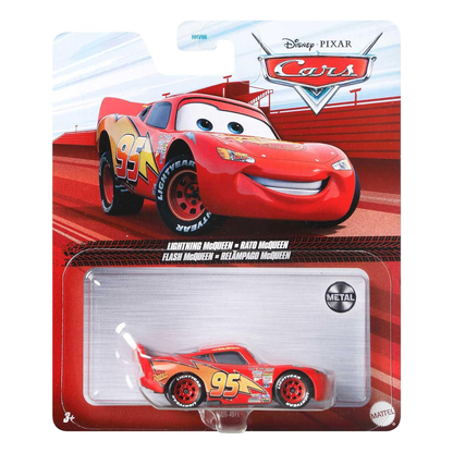Disney Pixar Cars Lightning McQueen, Die-Cast Metal Toy Car, Authentic Character Vehicles, Cars Movies, Disney+ Cars on the Road, Kids Push-Around Play