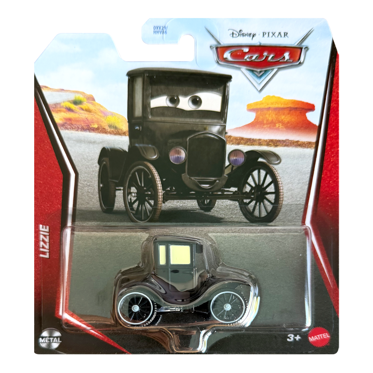 Disney Pixar Cars Lizzie 20th Anniversary, Die-Cast Metal Toy Car, Authentic Character Vehicles, Cars Movies, Disney+ Cars on the Road, Kids Push-Around Play
