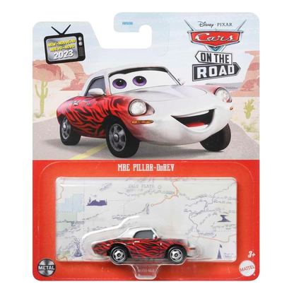 Disney Pixar Cars Mae Pillar Durev, Die-Cast Metal Toy Car, Authentic Character Vehicles, Cars Movies, Disney+ Cars on the Road, Kids Push-Around Play