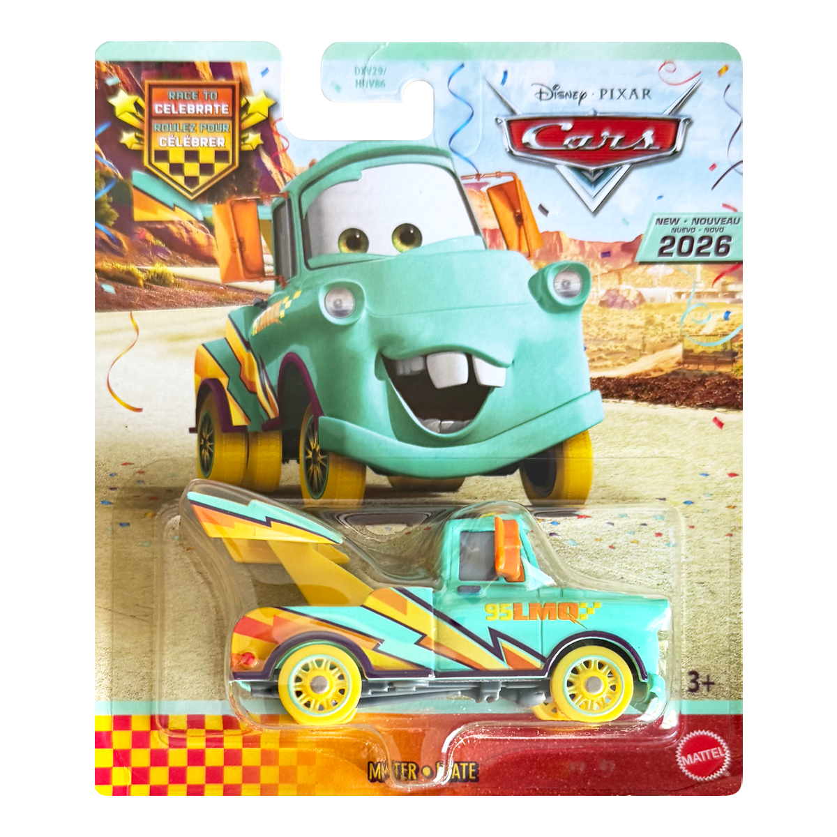 Disney Pixar Cars Mater 20th Anniversary Race To Celebrate 2026, Die-Cast Metal Toy Car, Authentic Character Vehicles, Cars Movies, Disney+ Cars on the Road, Kids Push-Around Play