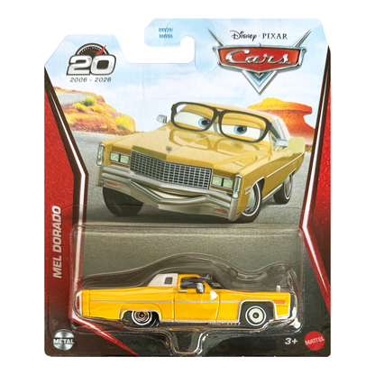 Disney Pixar Cars Mel Dorado 20th Anniversary 2026, Die-Cast Metal Toy Car, Authentic Character Vehicles, Cars Movies, Disney+ Cars on the Road, Kids Push-Around Play
