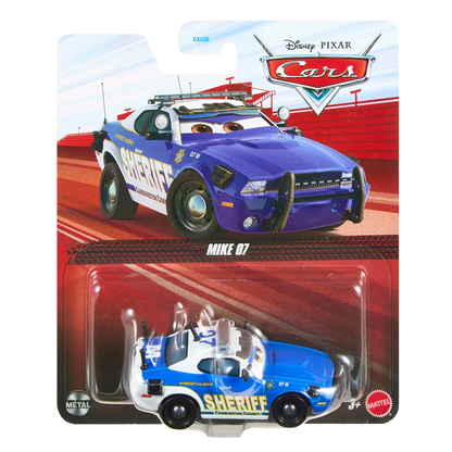 Disney Pixar Cars Mike 07, Die-Cast Metal Toy Car, Authentic Character Vehicles, Cars Movies, Disney+ Cars on the Road, Kids Push-Around Play