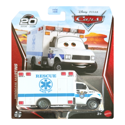 Disney Pixar Cars Morgan Martins 20th Anniversary 2026 Race To Celebrate, Die-Cast Metal Toy Car, Authentic Character Vehicles, Cars Movies, Disney+ Cars on the Road, Kids Push-Around Play