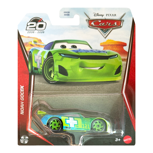 Disney Pixar Cars Noah Gocek 20th Anniversary 2026 Race To Celebrate, Die-Cast Metal Toy Car, Authentic Character Vehicles, Cars Movies, Disney+ Cars on the Road, Kids Push-Around Play