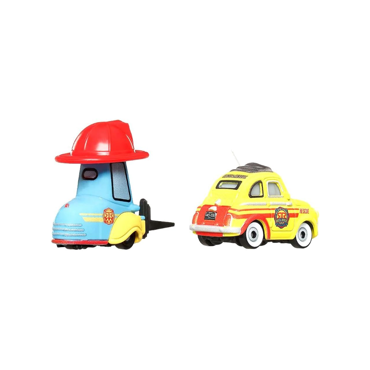 Disney Pixar Cars Race & Rescue Luigi and Guido, Die-Cast Metal Toy Car, Authentic Character Vehicles, Cars Movies, Disney+ Cars on the Road, Kids Push-Around Play