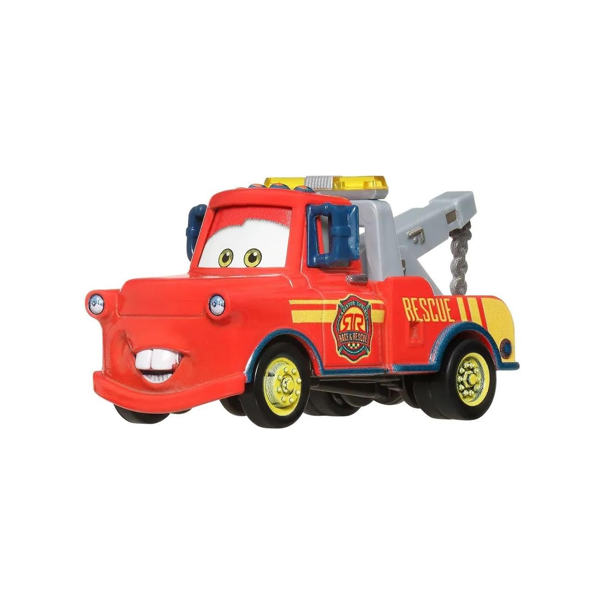 Disney Pixar Cars Radiator Springs Race & Rescue Mater, Die-Cast Metal Toy Car, Authentic Character Vehicles, Cars Movies, Disney+ Cars on the Road, Kids Push-Around Play
