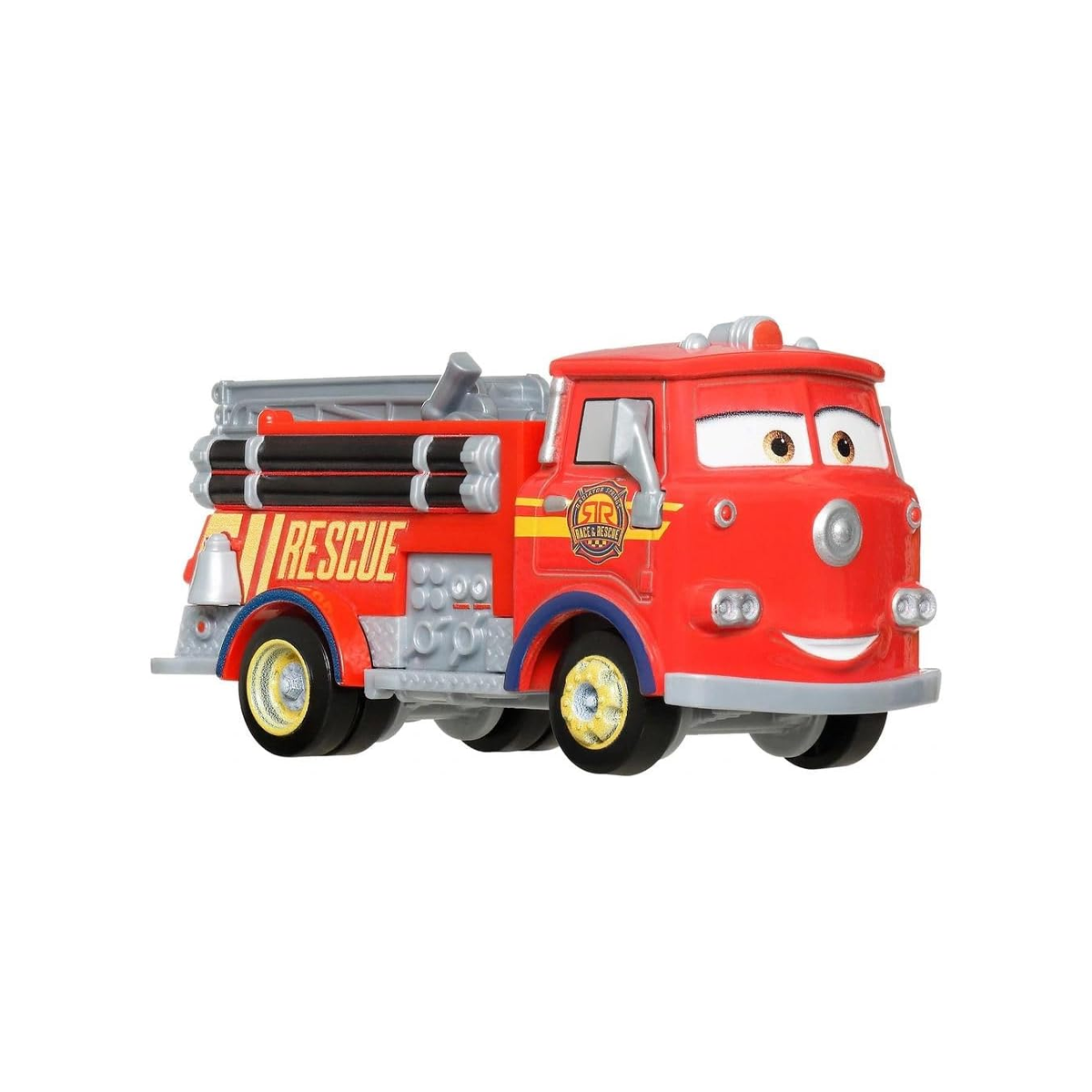 Disney Pixar Cars Radiator Springs Race & Rescue Red, Die-Cast Metal Toy Car, Authentic Character Vehicles, Cars Movies, Disney+ Cars on the Road, Kids Push-Around Play