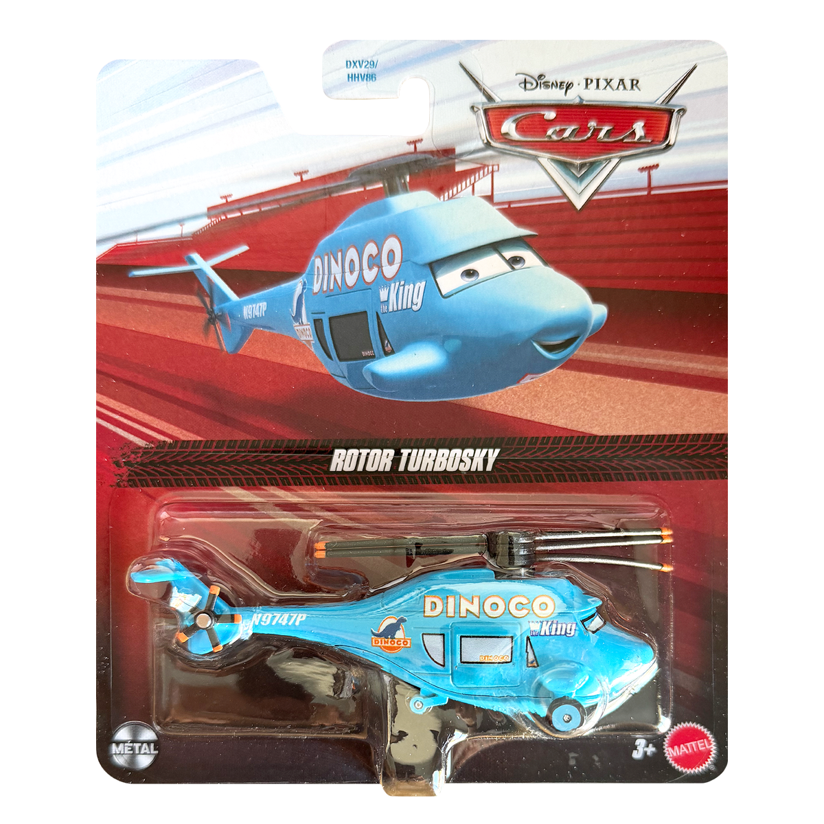 Disney Pixar Cars Rotor Turbosky, Die-Cast Metal Toy Car, Authentic Character Vehicles, Cars Movies, Disney+ Cars on the Road, Kids Push-Around Play