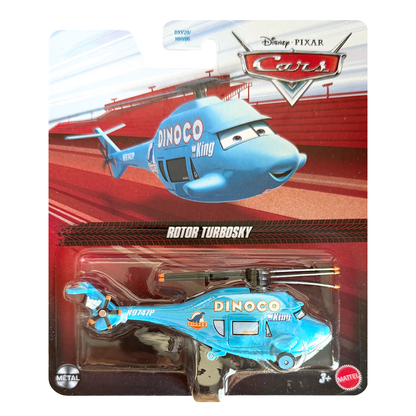 Disney Pixar Cars Rotor Turbosky, Die-Cast Metal Toy Car, Authentic Character Vehicles, Cars Movies, Disney+ Cars on the Road, Kids Push-Around Play