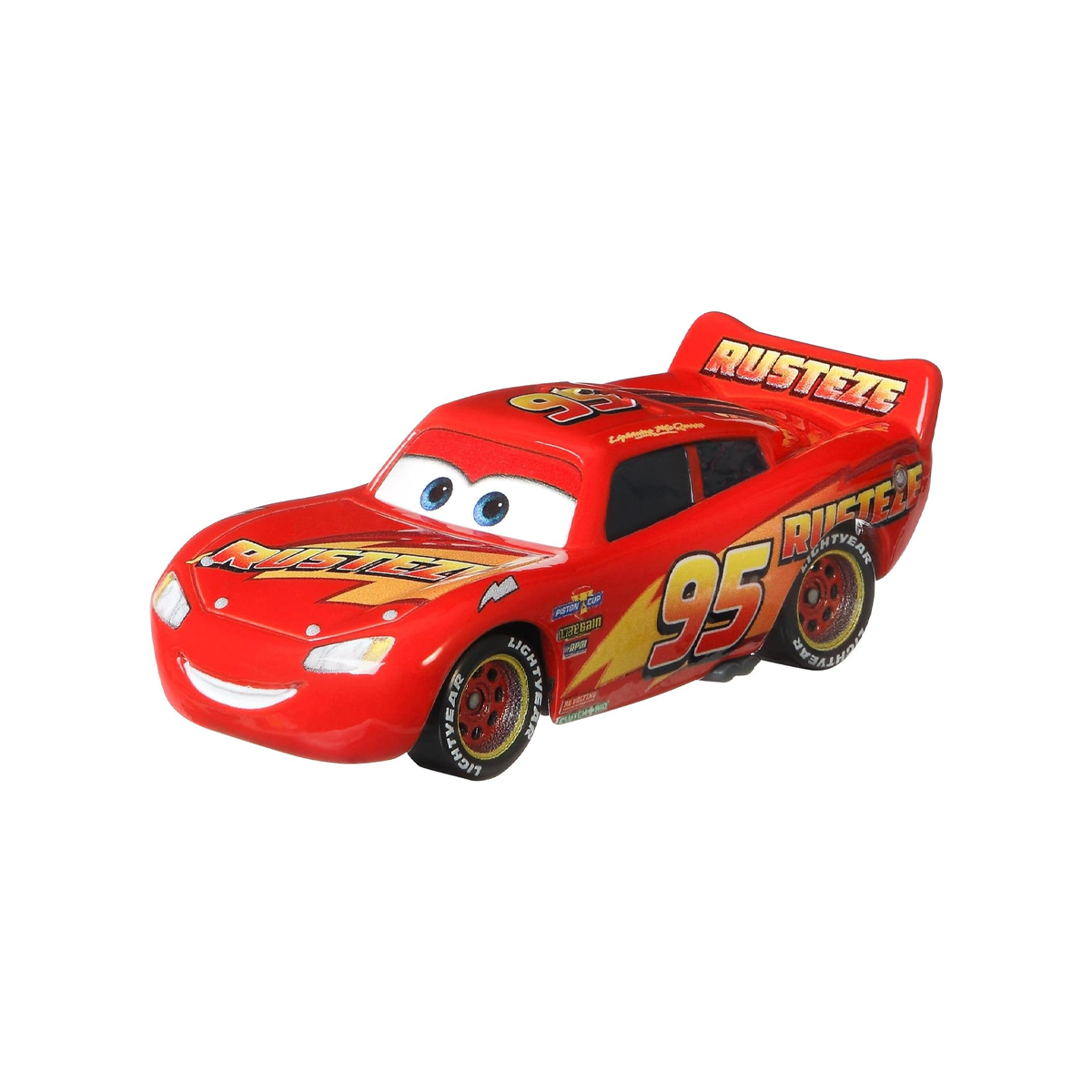 Disney Pixar Cars Rusteze Lightning McQueen, Die-Cast Metal Toy Car, Authentic Character Vehicles, Cars Movies, Disney+ Cars on the Road, Kids Push-Around Play