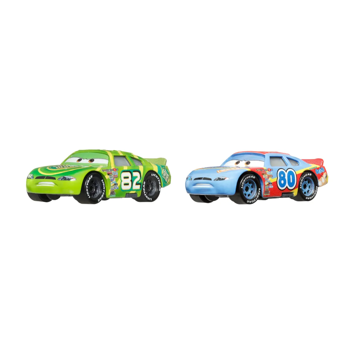 Disney Pixar Cars 2-Pack Sage Vanderspin and Darren Leadfoot, Die-Cast Metal Toy Car, Authentic Character Vehicles, Cars Movies, Disney+ Cars on the Road, Kids Push-Around Play