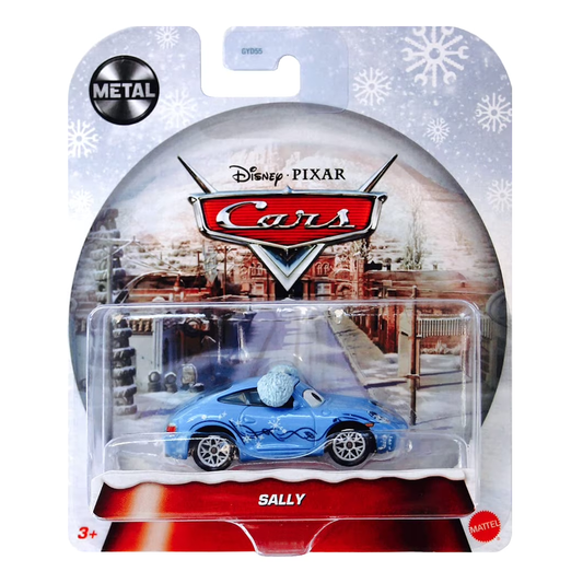 Disney Pixar Cars Holiday Sally Christmas Wintertime Cruisers, Die-Cast Metal Toy Car, Authentic Character Vehicles, Cars Movies, Disney+ Cars on the Road, Kids Push-Around Play