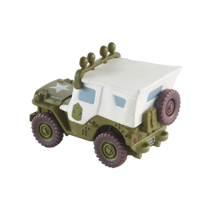 Disney Pixar Cars Holiday Sarge Christmas Wintertime Cruisers, Die-Cast Metal Toy Car, Authentic Character Vehicles, Cars Movies, Disney+ Cars on the Road, Kids Push-Around Play