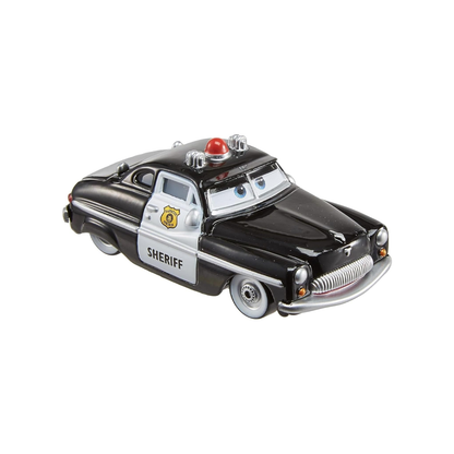Disney Pixar Cars Sheriff, Die-Cast Metal Toy Car, Authentic Character Vehicles, Cars Movies, Disney+ Cars on the Road, Kids Push-Around Play
