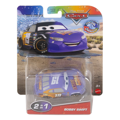 Disney Pixar Cars Color Changers Bobby Swift, Toy Car, Authentic Character Vehicles, Cars Movies, Disney+ Cars on the Road, Kids Push-Around Play
