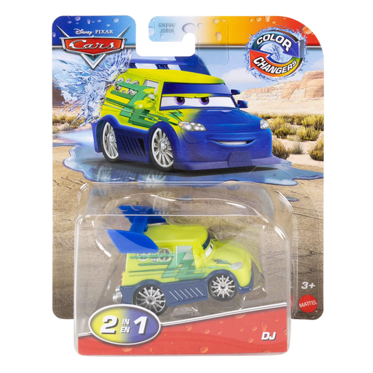 Disney Pixar Cars Color Changers DJ, Toy Car, Authentic Character Vehicles, Cars Movies, Disney+ Cars on the Road, Kids Push-Around Play