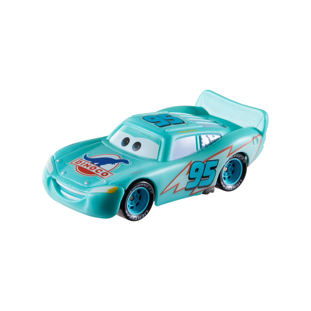 Disney Pixar Cars Color Changers Dinoco Lightning McQueen, Toy Car, Authentic Character Vehicles, Cars Movies, Disney+ Cars on the Road, Kids Push-Around Play