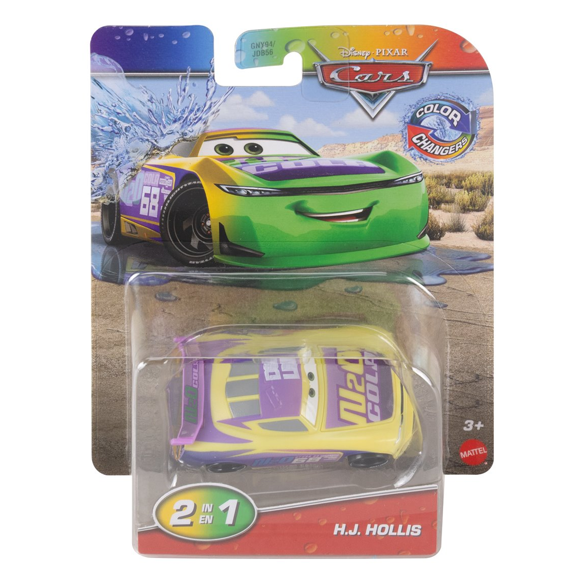 Disney Pixar Cars Color Changers HJ Hollis, Toy Car, Authentic Character Vehicles, Cars Movies, Disney+ Cars on the Road, Kids Push-Around Play