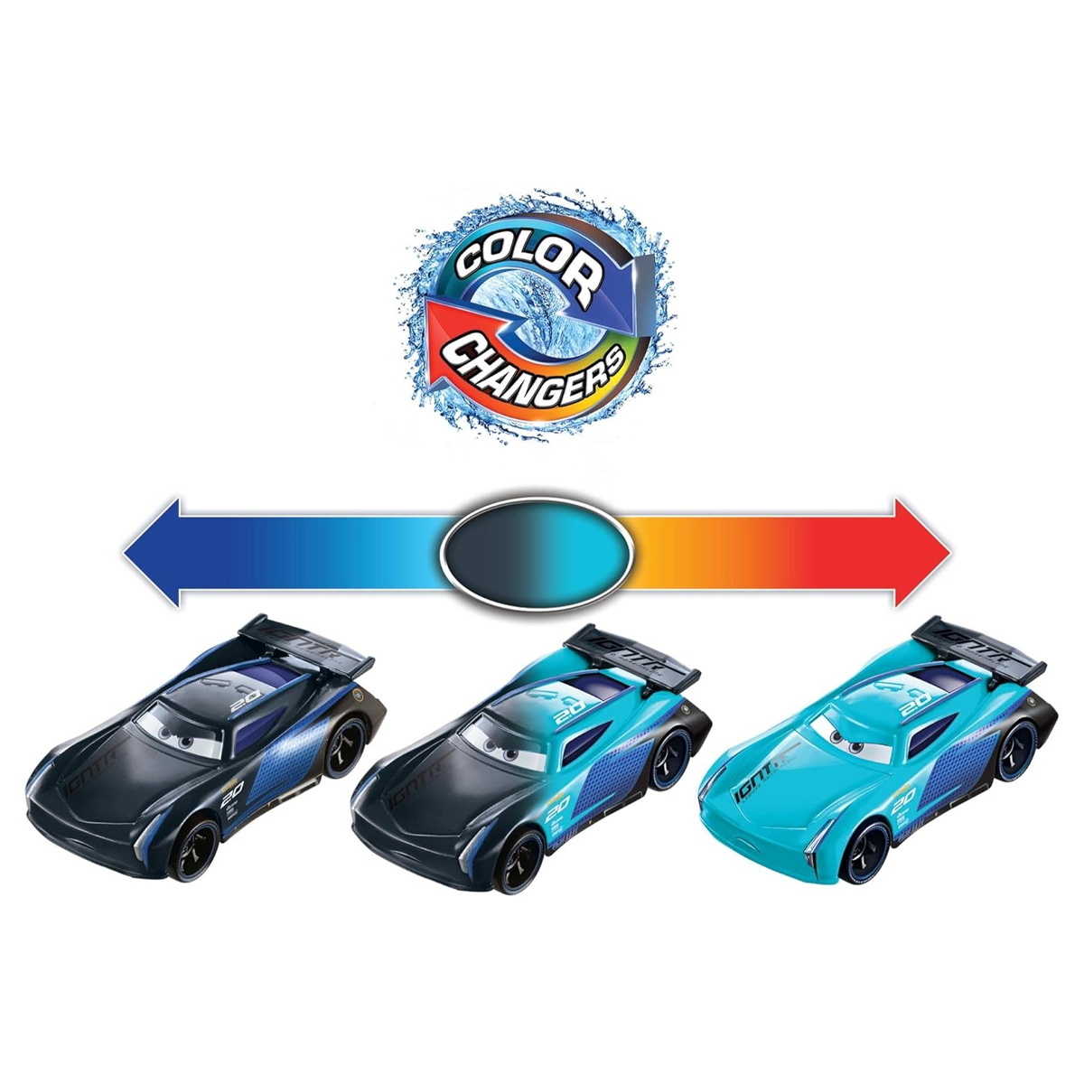 Disney Pixar Cars Color Changers Jackson Storm, Toy Car, Authentic Character Vehicles, Cars Movies, Disney+ Cars on the Road, Kids Push-Around Play