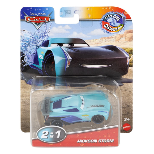 Disney Pixar Cars Color Changers Jackson Storm, Toy Car, Authentic Character Vehicles, Cars Movies, Disney+ Cars on the Road, Kids Push-Around Play