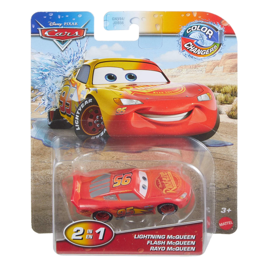 Disney Pixar Cars Color Changers Lightning McQueen, Toy Car, Authentic Character Vehicles, Cars Movies, Disney+ Cars on the Road, Kids Push-Around Play