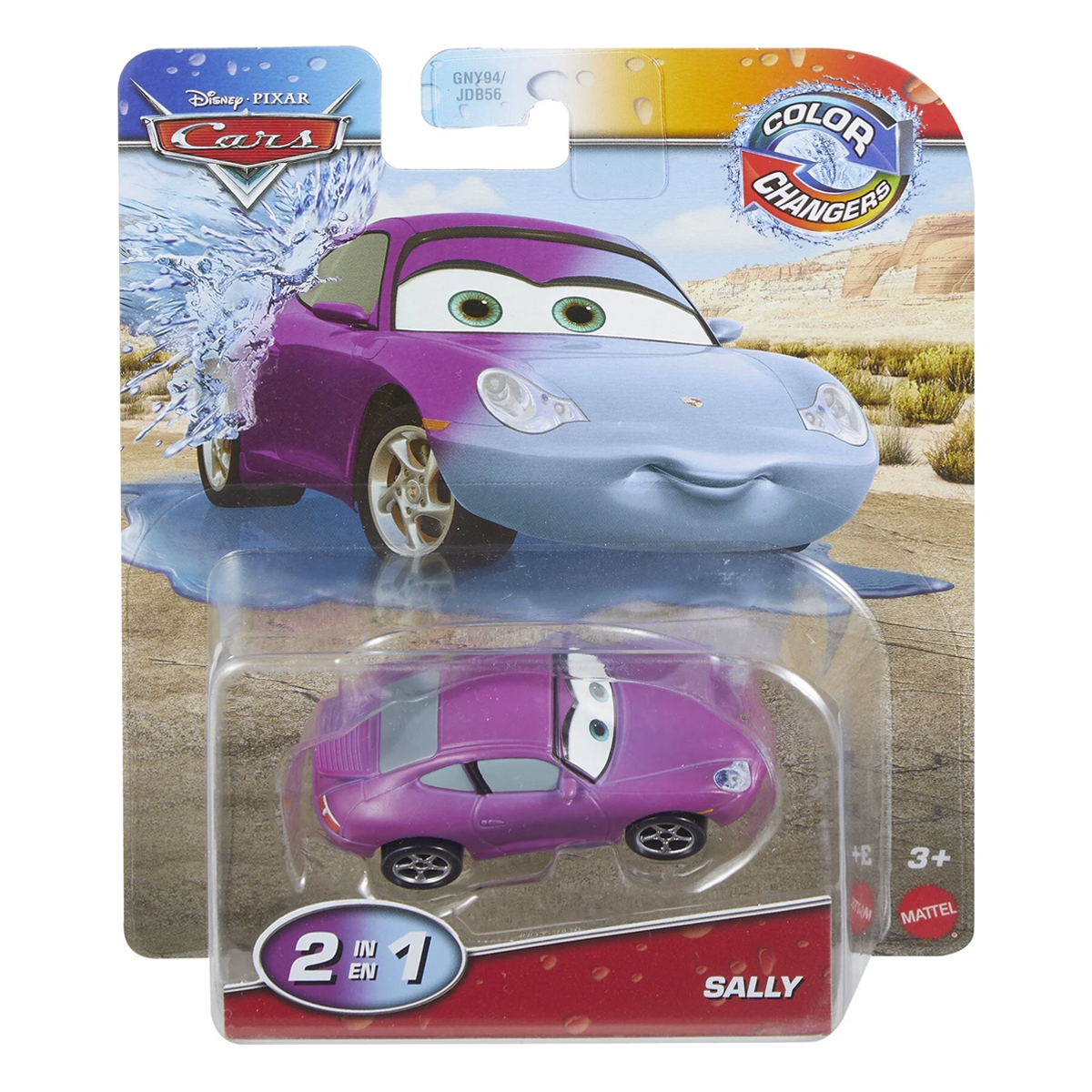 Disney Pixar Cars Color Changers Sally, Toy Car, Authentic Character Vehicles, Cars Movies, Disney+ Cars on the Road, Kids Push-Around Play