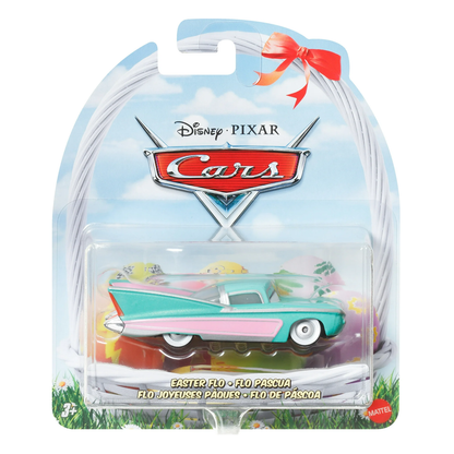 Disney Pixar Cars Easter Flo, Die-Cast Metal Toy Car, Holiday Themed Authentic Character Vehicles, Cars Movies, Disney+ Cars on the Road, Kids Push-Around Play