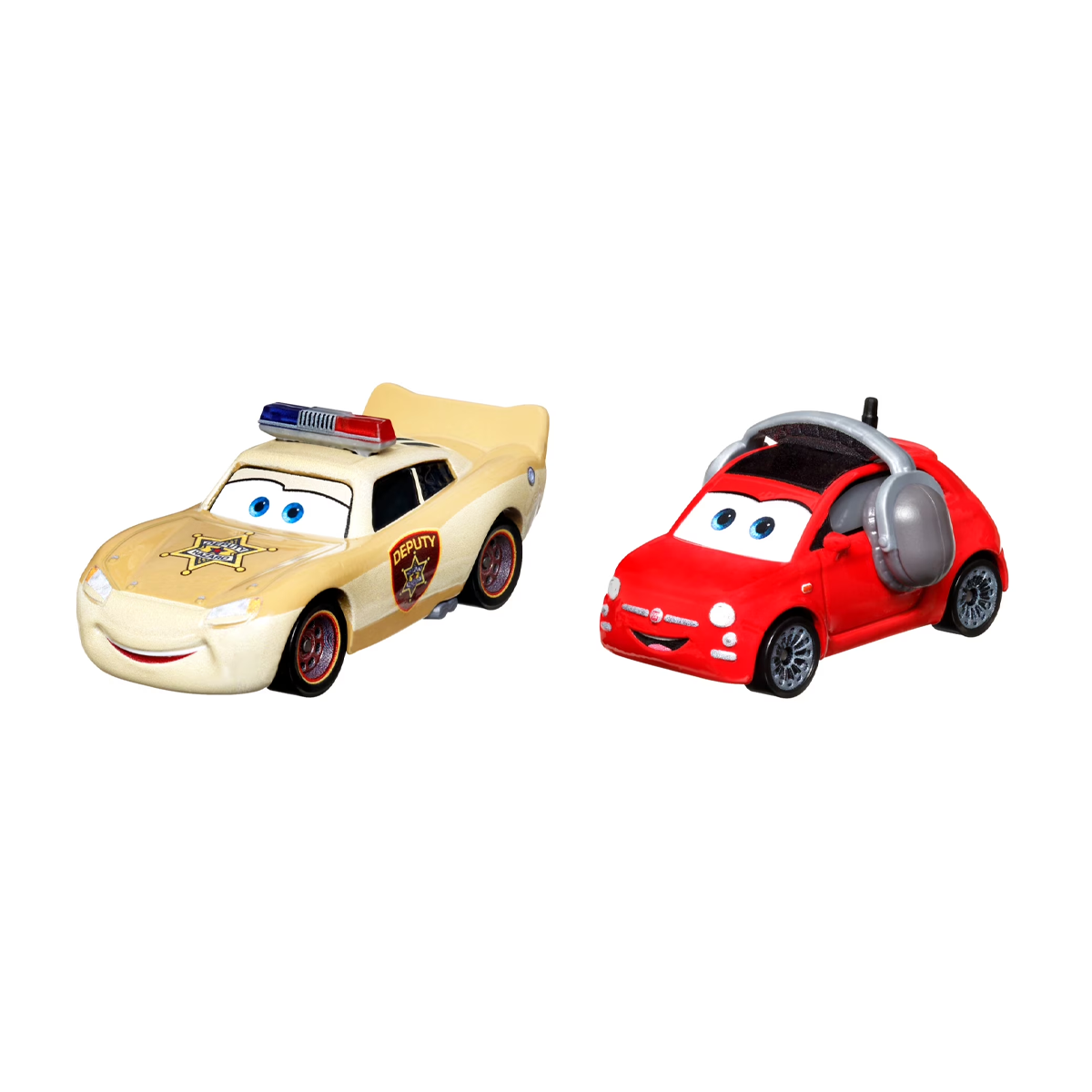 Disney Pixar Cars 2-Pack Lightning McQueen Deputy Hazard and Bella Cadavre 2026, Die-Cast Metal Toy Car, Authentic Character Vehicles, Cars Movies, Disney+ Cars on the Road, Kids Push-Around Play