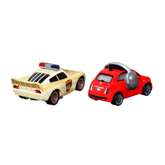 Disney Pixar Cars 2-Pack Lightning McQueen Deputy Hazard and Bella Cadavre 2026, Die-Cast Metal Toy Car, Authentic Character Vehicles, Cars Movies, Disney+ Cars on the Road, Kids Push-Around Play