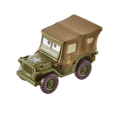 Disney Pixar Cars Sarge, Die-Cast Metal Toy Car, Authentic Character Vehicles, Cars Movies, Disney+ Cars on the Road, Kids Push-Around Play