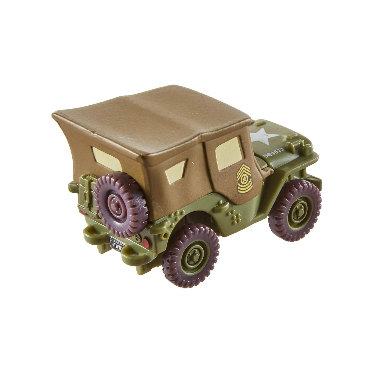 Disney Pixar Cars Sarge, Die-Cast Metal Toy Car, Authentic Character Vehicles, Cars Movies, Disney+ Cars on the Road, Kids Push-Around Play