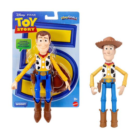 Disney Pixar Toy Story Play Scale Woody, Mattel Action Figure, Favorite Characters, Realistic Play or Display, Fun Toy For Kids, Accurate Authentic, Officially Licensed,