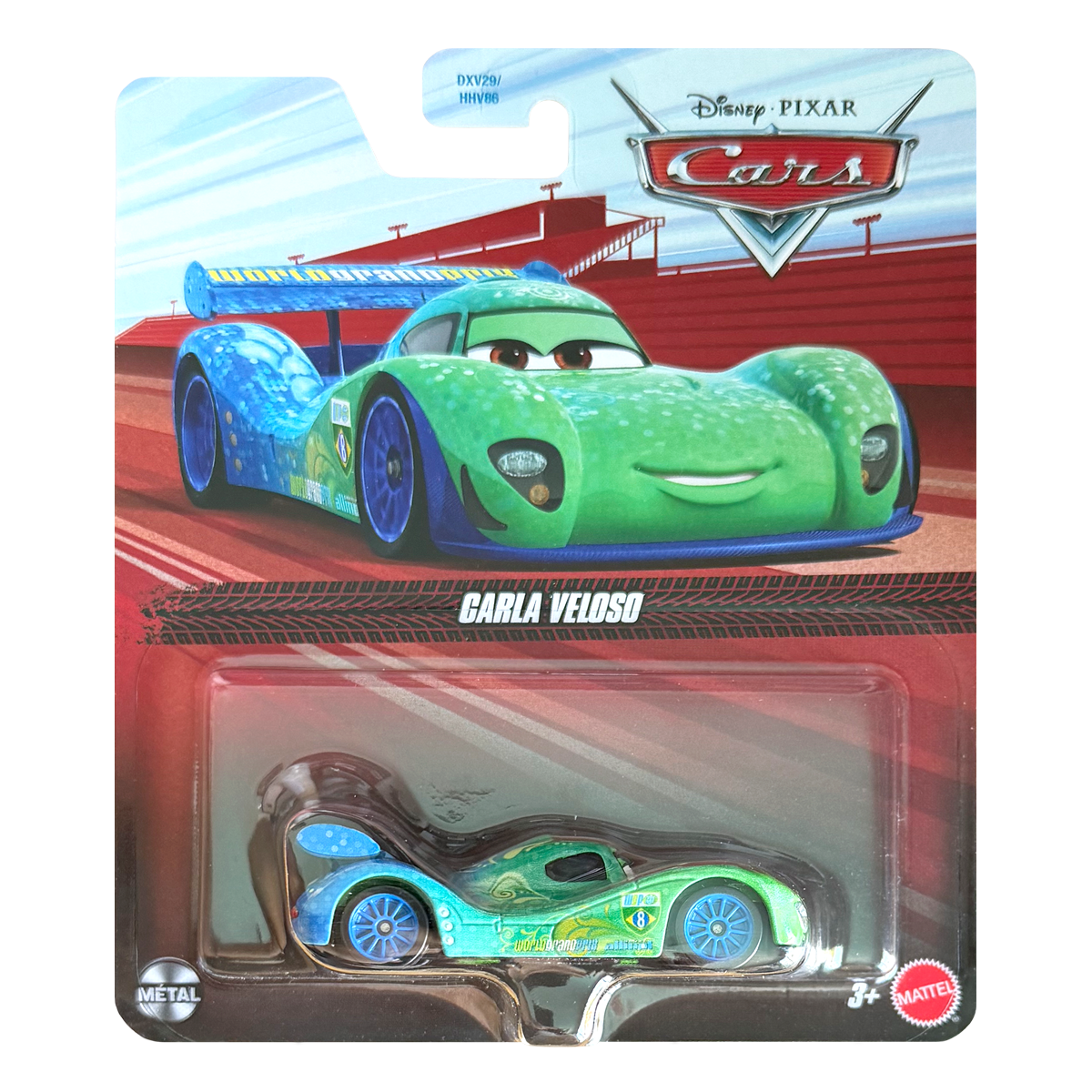 Disney Pixar Cars Carla Veloso, Die-Cast Metal Toy Car, Authentic Character Vehicles, Cars Movies, Disney+ Cars on the Road, Kids Push-Around Play