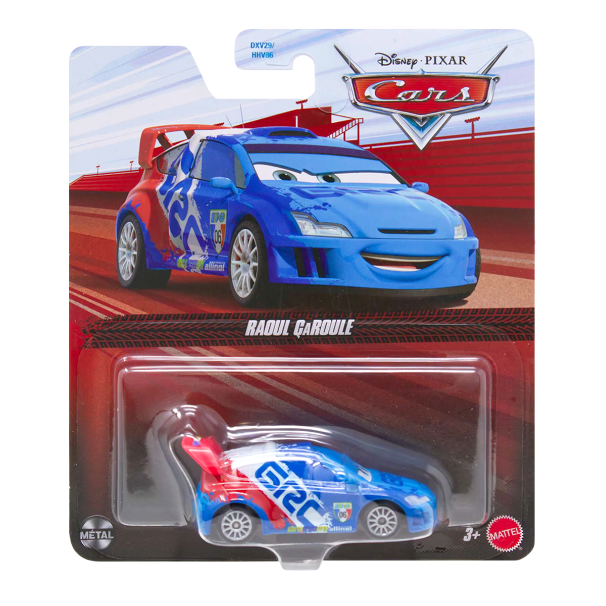 Disney Pixar Cars Raoul Caroule, Die-Cast Metal Toy Car, Authentic Character Vehicles, Cars Movies, Disney+ Cars on the Road, Kids Push-Around Play