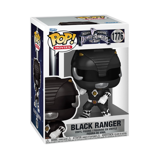 Funko Pop! 1995 Mighty Morphin Power Rangers The Movie Black Ranger #1776 , Vinyl Figure Bobblehead, Collectible, Collectors