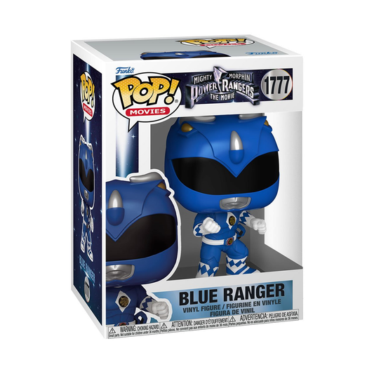 Funko Pop! 1995 Mighty Morphin Power Rangers The Movie Blue Ranger #1777 , Vinyl Figure Bobblehead, Collectible, Collectors